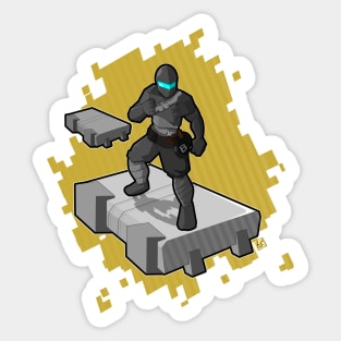 He is a Ninja AND a commando Sticker